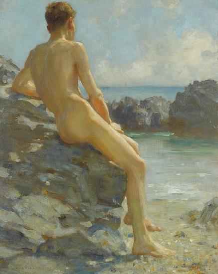 Henry Scott Tuke The Bather Spain oil painting art